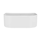 image 1 of Contemporary Back To Wall Freestanding Bath 1700mm x 750mm | White | White | 1700 x 750 x 590mm