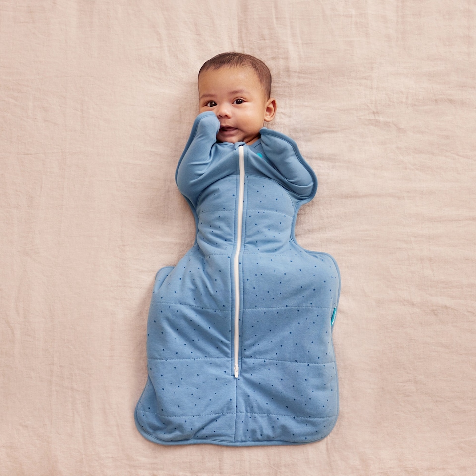 image 1 of Love to Dream Swaddle Up Storm Blue 2.5 TOG Baby Swaddle - 3.5-6kg