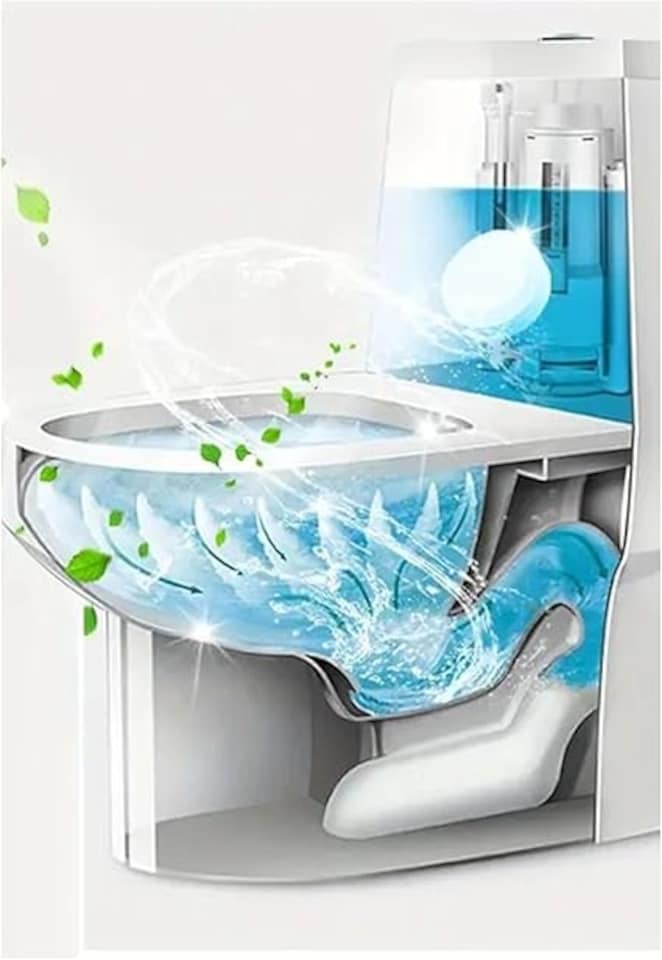 image 1 of Pack of 10 Elbow Grease Toilet Tablets Berry Fragrance 30g