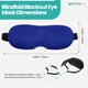 image 2 of 3D Sleep Eye Mask with Adjustable Strap Luxury Blindfold Sleep Mask