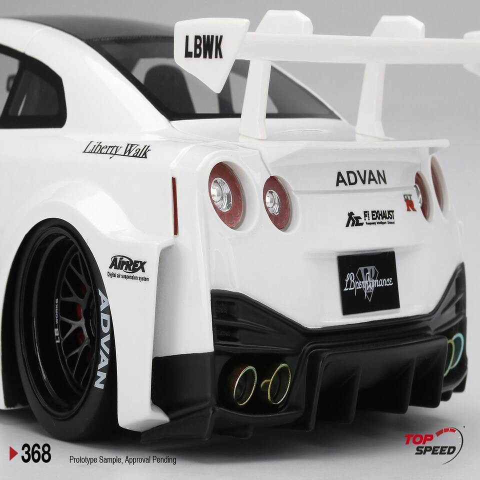 image 1 of Nissan LB-Silhouette Works GT 35GT-RR Ver.2 White 1:18 Scale TSM TS0368
