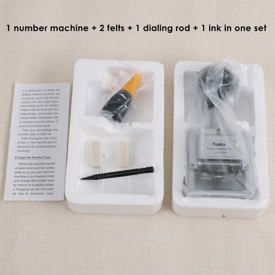 image 1 of 6 Digits Numbering Machine - Automatic