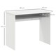 image 3 of HOMCOM Computer Desk Writing Table Study Workstation White Wood Grain