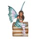 image 1 of Amy Brown Book Fairy Figurine - Purple/Teal/Brown - One Size