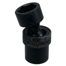 19mm 1/2in Drive Universal Swivel Wobble Metric Impact Shallow Socket 6 Point