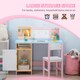 image 3 of HOMCOM Kids Table and Chair Set 2 PCs Table and Chair Set w/ Whiteboard 