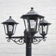 image 4 of ValueLights Mayfair Lamp post Matte Black Lamp Post & Bulb | Black