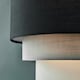 image 1 of ValueLights Aztec 3 Tier Black Fabric Ceiling Light Shade
