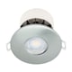 image 3 of Set of 5 Fire Rated LED Bathroom Downlights - Brushed Steel IP65 Recessed Downlights | Chrome | 5