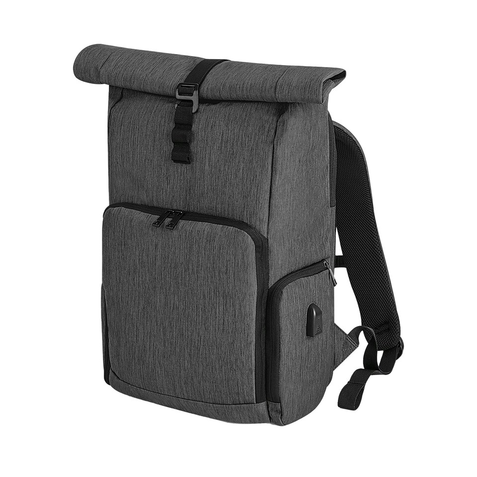 image 1 of Quadra Q-tech Charge Roll Up Backpack - Granite Marl - One Size
