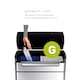 image 6 of Simplehuman 48L Rectangular Touch Bar Recycling Kitchen Bin, Brushed Stainless Steel