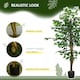 image 3 of HOMCOM Decorative Artificial Plants Ficus in Pot, Fake Plants for Home Indoor Decor, 150cm