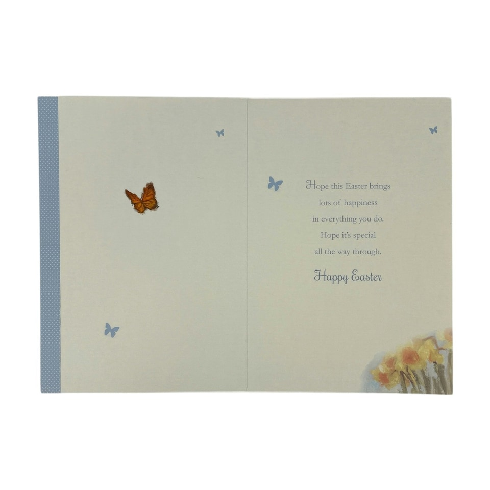 image 1 of For A Special Friend Cute Lamb Floral Design Easter Card