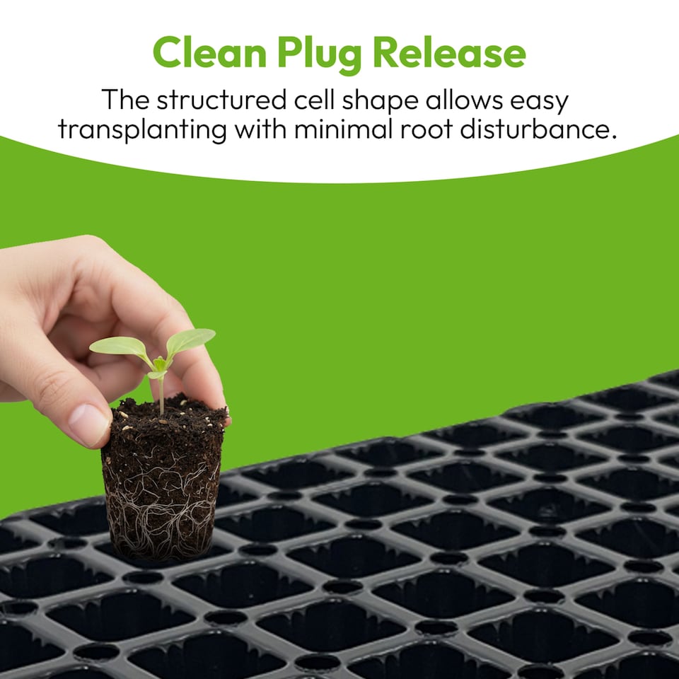 image 1 of 264 Cell Plug Trays Seedling Propagation Trays with Drainage Holes Pack of 100