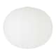 image 4 of ValueLights Isla White Paper Globe Ball Dome Easy Fit Ceiling 60cm Lamp Shade White