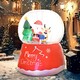 image 2 of Outsunny 5.5FT Christmas Inflatable Crystal Ball with LED Lights for Party