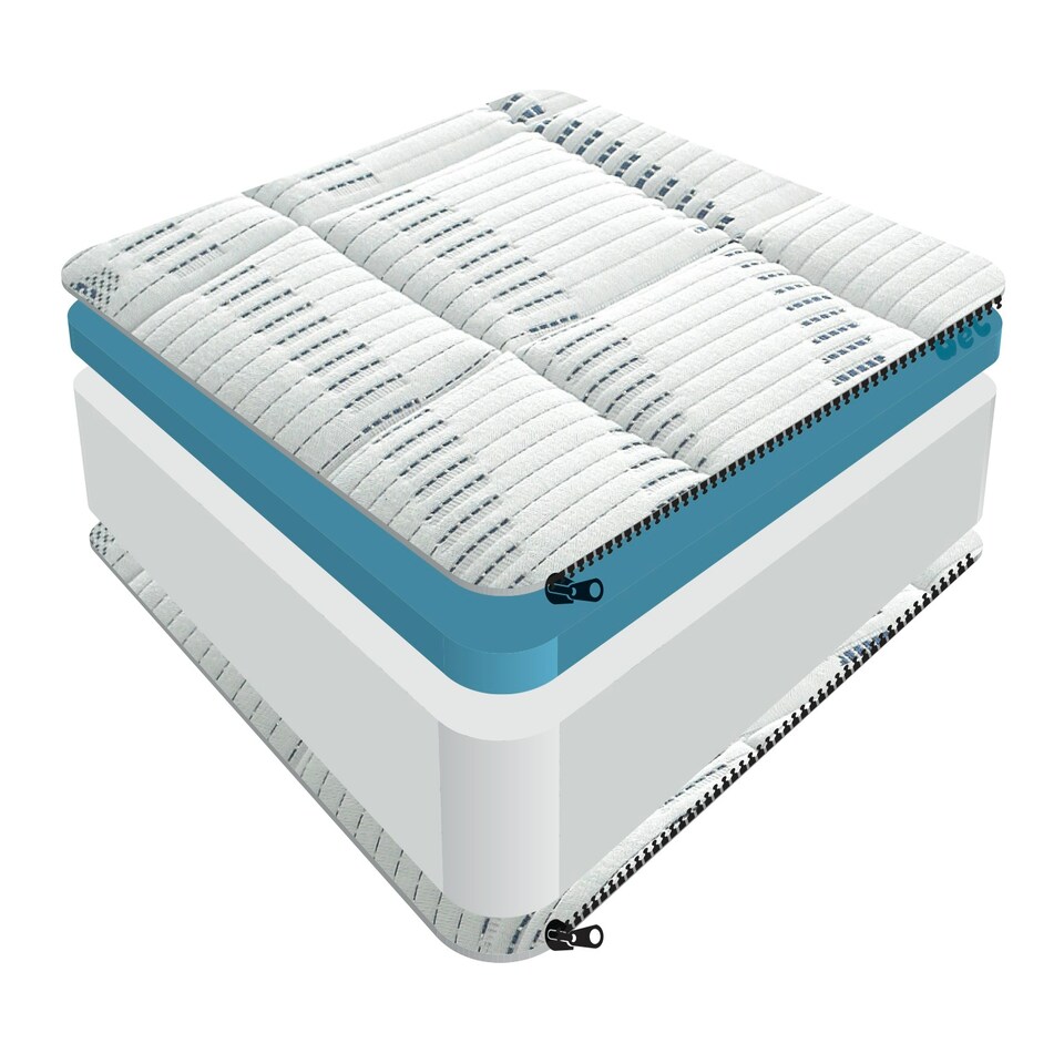 image 1 of Sareer Gel Memory Foam Mattress 4FT6 White | Double