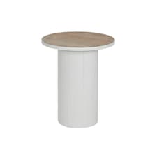 Side table Home ESPRIT White Metal MDF Wood 46 x 46 x 56 cm N/A