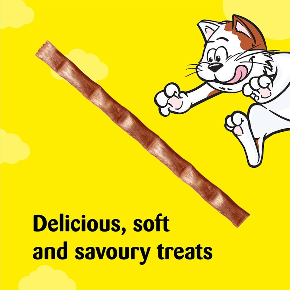 image 1 of Dreamies Meaty Sticks With Salmon 30g (Pack of 14)