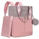 image 1 of LOVEVOOK Nappy Bag Backpack, Nappy Tote Bag with Insulated Pockets,Baby Bag for Girl Boy with Changing Pad,Large Baby Diaper Bag with Pacifier Case,Anti-Theft Travel Backpack for Women,Pink-Gray
