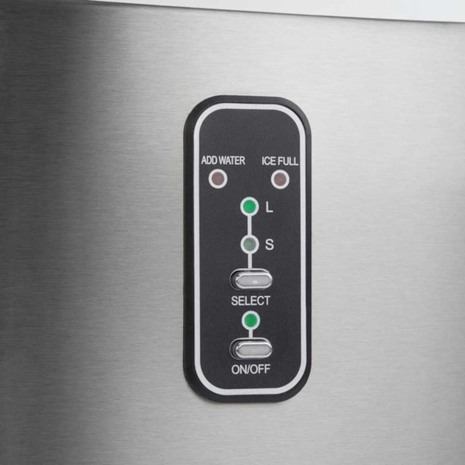 image 1 of Cooks Professional Ice Maker Machine with Scoop & 2.2L Tank - Makes 14KG Per Day | Silver