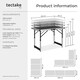 image 6 of Folding Table Trestle Camping Party Picnic BBQ Stall Garden Indoor Outdoor