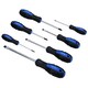 image 2 of 15pc Screwdriver Flat Headed + Phillips + Tamperproof Torx Cushioned Grip Set