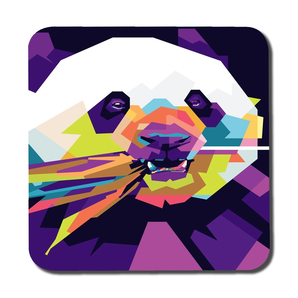 image 1 of Colorful pop art of Panda (Coaster)
