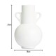 image 4 of BHS Jug Ceramic Vase, White White | White