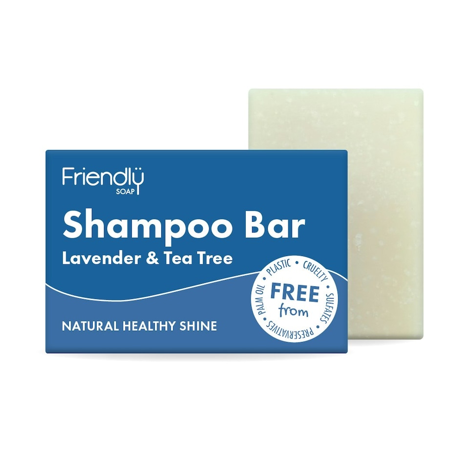 image 1 of Friendly Soap - Natural Shampoo Bar - Lavender & Tea Tree - 95g