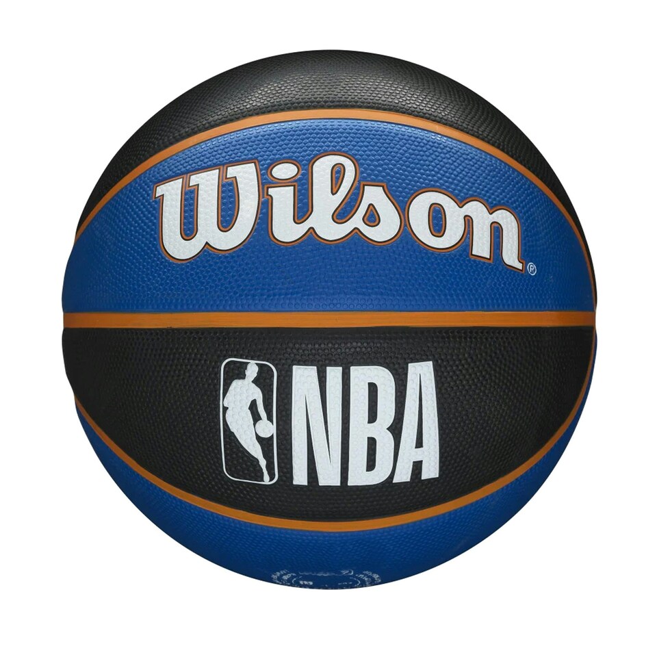 image 1 of New York Knicks Wilson Basketball - Blue/Black - 7