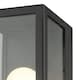 image 6 of Set of 2 Montrose - Black Outdoor Wall Lights | Black | Clear | 2