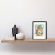 image 2 of Glass Cookie Jar Sweets Folk Art Watercolour Kitchen 9x7" Black Framed Wall Art Print