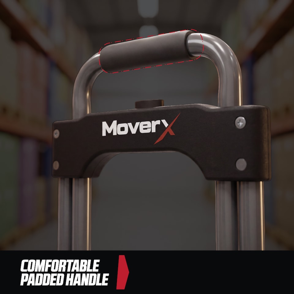 image 1 of MoverX 85kg Folding Aluminium Sack Truck / Hand Truck Trolley, Lightweight Telescopic