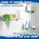 image 4 of Harbour Housewares 60cm Floating Glass Bathroom Shelf - Clear - Chrome Brackets Silver