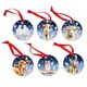 image 1 of Wrendale Designs Set of 6 Nativity Animal Christmas Decorations