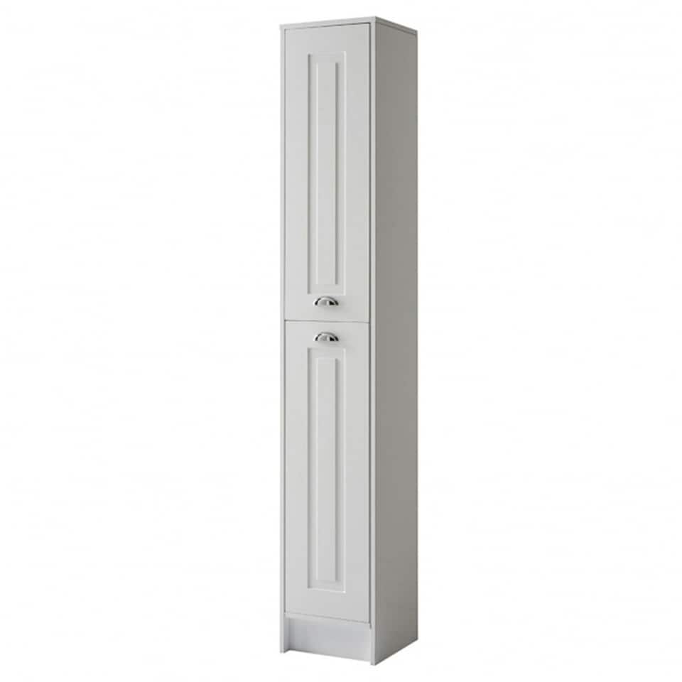 image 1 of Floor Standing 2-Door Side Tall Unit 300mm Wide - White - (Aberdeen) | White | White | 1