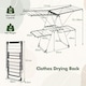 image 2 of COSTWAY 2-Tier Clothes Drying Rack Clothing Laundry Rack