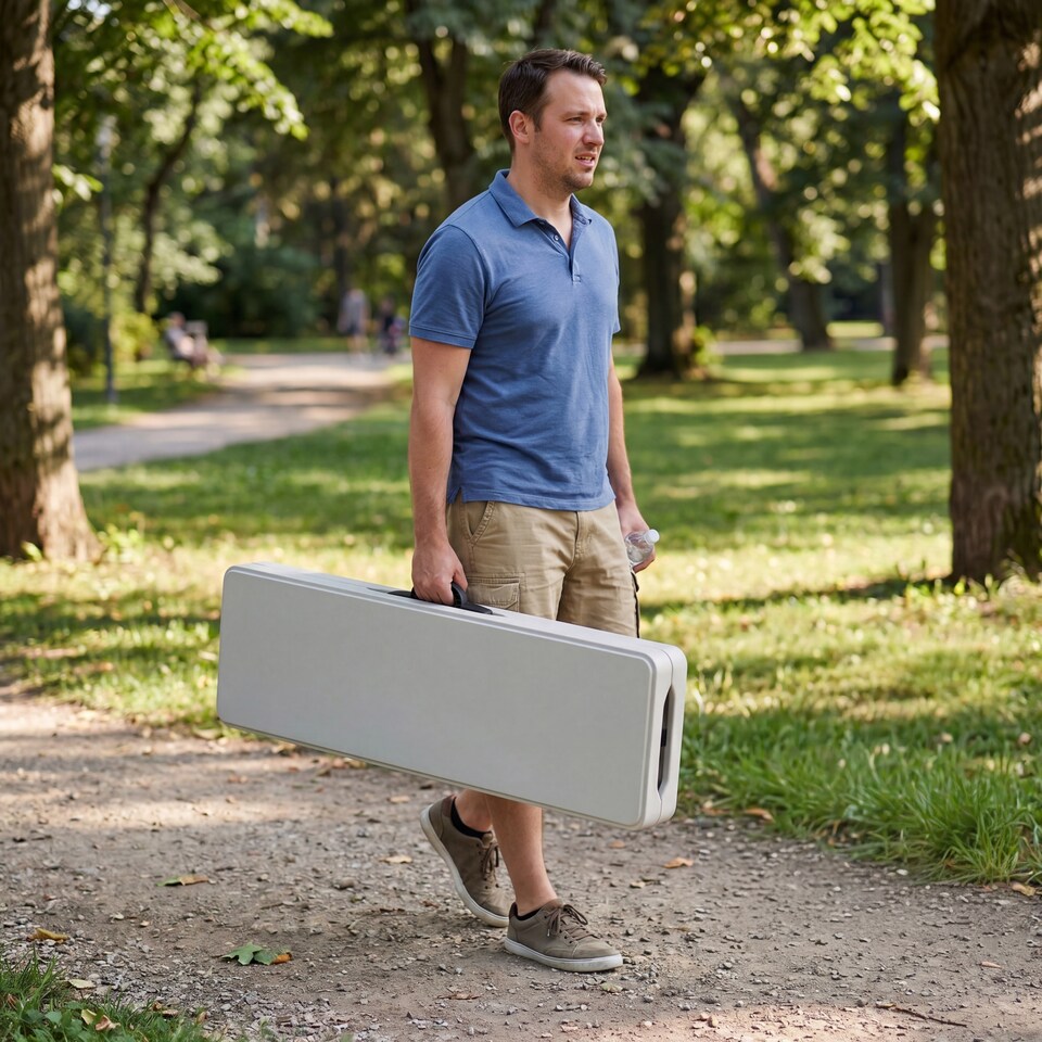 image 1 of Home Vida Folding Bench, 6ft