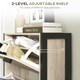 image 10 of HOMCOM Entryway Shoe Cabinet with 3 Flip Drawers Adjustable Shelves