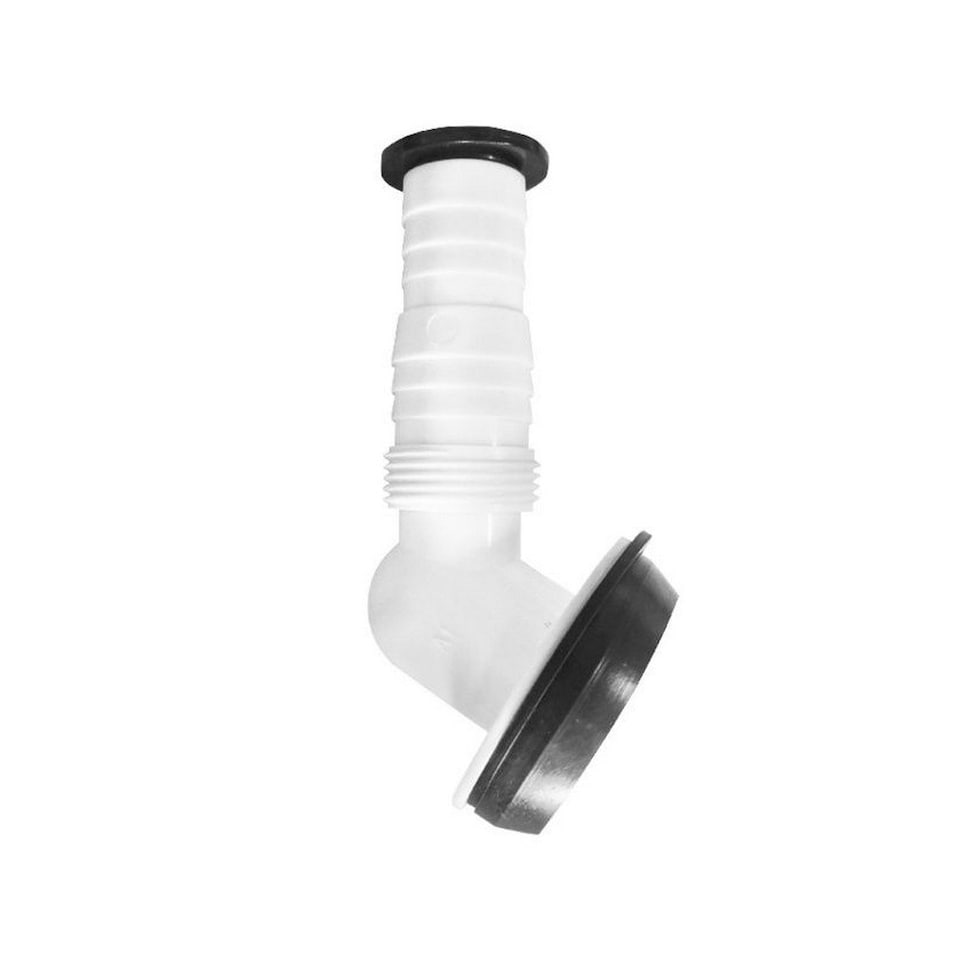 Make Replacement Waste Spigot - White/Black - One Size
