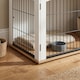 image 8 of PawHut Dog Crate Furniture, Indoor Dog Cage End Side Table, White