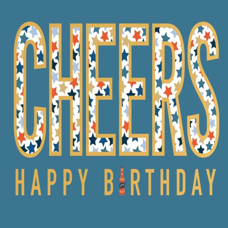 image 1 of Cheers Party In A Bottle! 3D Pop Up Birthday Card