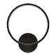 image 1 of ValueLights Infinity Black Circle Integrated LED Wall Light | Black