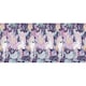 image 3 of Feminine Purple & Pink Cotton 10" Shade with Elegant Unicorns and Green Flowers