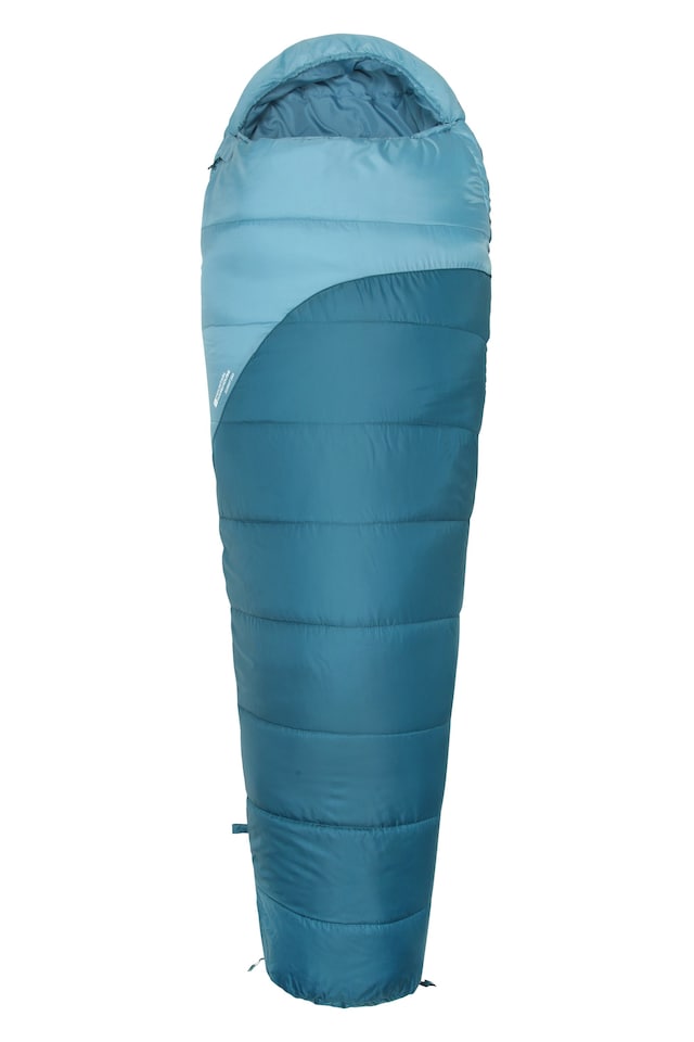 image 1 of Mountain Warehouse Summit 250 Mummy Sleeping Bag Insulated 3 Season Camping Hiking Bed