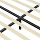 image 4 of Yaheetech 135 cm W x 190 cm L Upholstered Bed Frame with Button-Tufted Headboard Light Grey