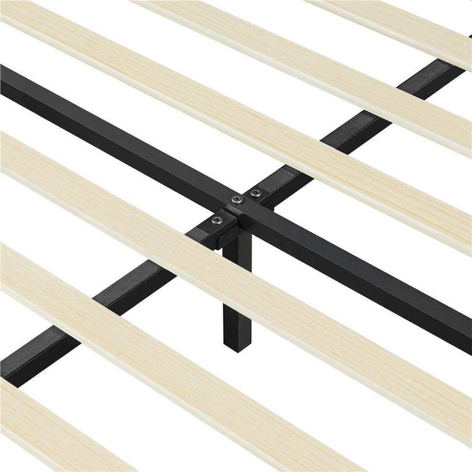 image 1 of Yaheetech 135 cm W x 190 cm L Upholstered Bed Frame with Button-Tufted Headboard Light Grey