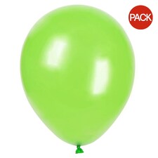 Belbal Gloss Balloon (Pack of 50) - Lime Green - One Size