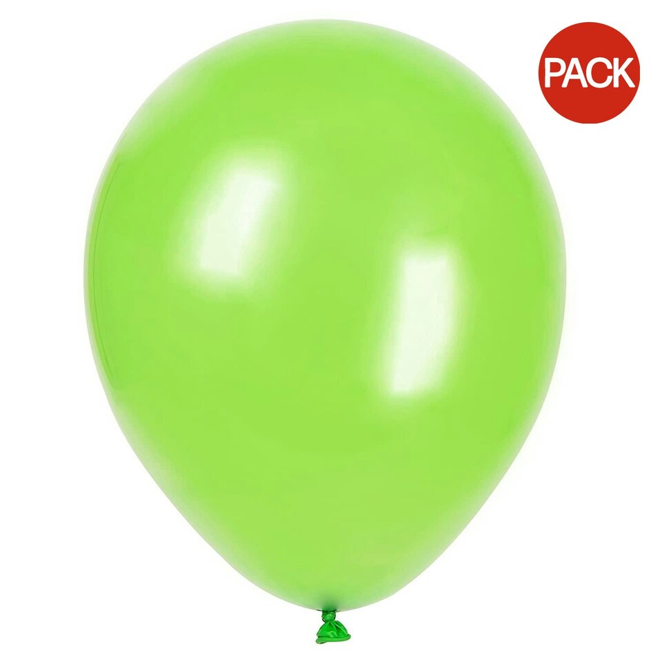 Belbal Gloss Balloon (Pack of 50) - Lime Green - One Size